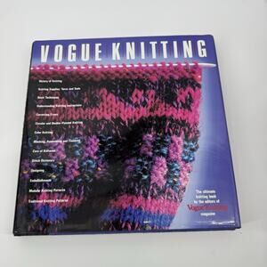 Vogue Knitting Hardcover 1989 Hardcover Coffee Table Book